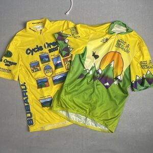 Lot (2) Bicycle Shirts Sugio/Aussie‎ Oregon Vintage Men XL 2000s